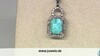 Colgante en plata con Turquesa azul del Mohave Kingman (Faszination Türkis)