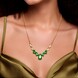 14K AAA Zambian Emerald Gold Necklace (CIRARI)