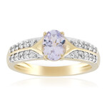 9K Unheated Pink Tanzanite Gold Ring