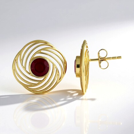 Orecchini in oro con Rubino del Madagascar (Ornaments by de Melo)