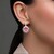 Pendientes en plata con Espinela rosa (Gems en Vogue)