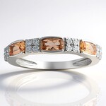 Anillo en plata con Topacio imperial de Ouro Preto (Pallanova)