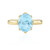 Zilveren ring met een hemel-blauwe topaas