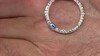 Zilveren hanger met een Blauwe Ceylon saffier
