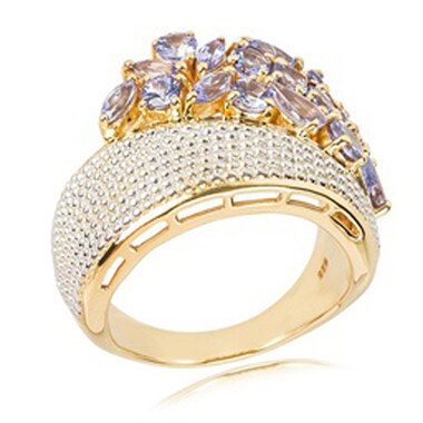 Bague en argent et Tanzanite