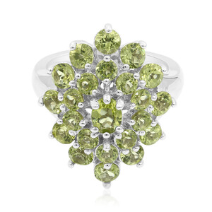 Bague en argent et Péridot
