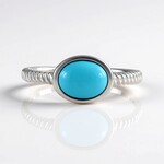 Anello in argento con Turchese Sleeping Beauty (Faszination Türkis)