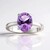 Bague en argent et Améthyste de Bolivie