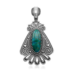 Pendentif en argent et Chrysocolle (Desert Chic)