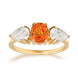 Bague en or et Saphir orange de Ban Ka Cha