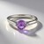 Anello in argento con Ametista