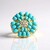 Anello in argento con Turchese Sleeping Beauty (Faszination Türkis)