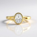 Anello in argento con Zircone (Adela Silber)