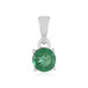 Pendentif en argent et Apatite verte