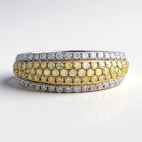 Anello in oro con Diamante Giallo SI2 (CIRARI)