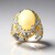 Anello in argento con Opale di Welo (Gems en Vogue)