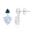 Blue Moon Quartz Silver Earrings