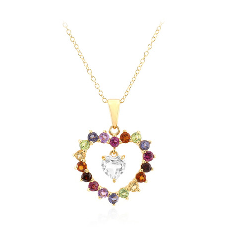 Collier en argent et Topaze blanche