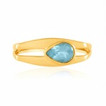 Anillo en plata con Apatita azul (de Melo Essence)