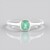 Anello in argento con Smeraldo Russo