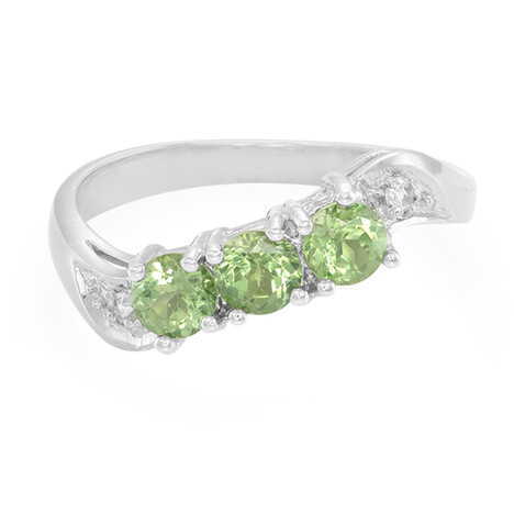 Anello in argento con Apatite Russa