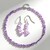 Parure in argento con Ametista Rose de France