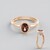 Anello in argento con Zircone Rosa