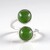 Bague en argent et Jade du Canada