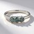 Anello placcato in platino con Diamante Fancy