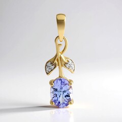 Ciondolo in oro con Tanzanite Rosa (non riscaldata)