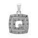 Ciondolo in argento con Diamante I2 (J) (Annette classic)