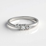 Anello in argento con Topazio Bianco