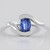 Anello in argento con Cianite del Nepal