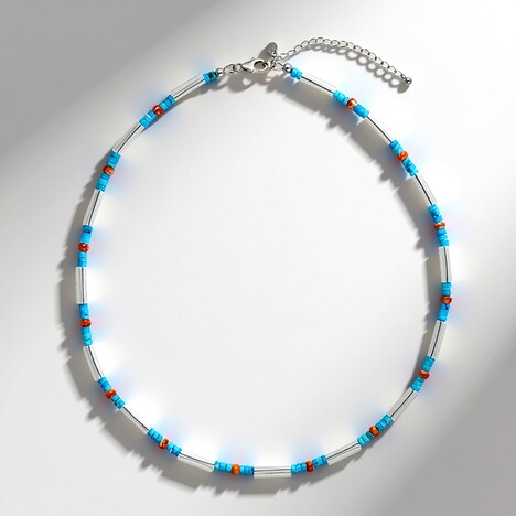 Collana in argento con Quarzo Bianco