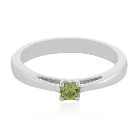 Anillo en plata con Demantoide