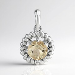 Ciondolo in argento con Pietra del Sole dell'Oregon