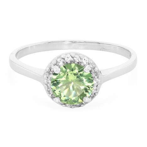 Russischer Apatit-Silberring