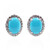 Boucles d'oreilles en argent et Turquoise Sleeping Beauty (Faszination Türkis)