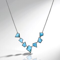 Collana in argento con Larimar