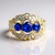 Anello in argento con Spinello Cobalto (Gems en Vogue)