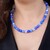 Collana in argento con Agata Blu