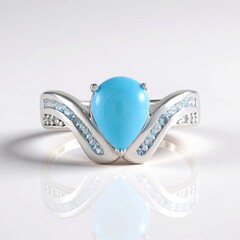Anello in argento con Turchese Sleeping Beauty