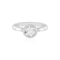 Anello in argento con Topazio Bianco