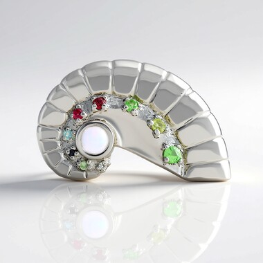 Zilveren ring met een Welo-opaal (SAELOCANA)