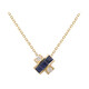 Collana in oro con Zaffiro Ceylon Blu (CIRARI)
