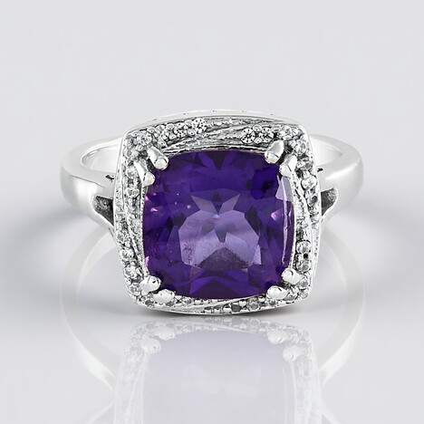 Anello in argento con Ametista del Marocco