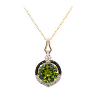 14K Dashihe Peridot Gold Necklace (CIRARI)