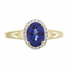 Anillo en oro con Tanzanita AAA (CIRARI)