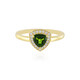 Anello in argento con Diopside Russo