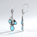Orecchini in argento con Turchese (Desert Chic)